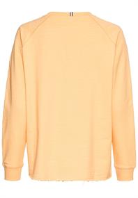 Langarmshirt aus reiner Baumwolle apricot