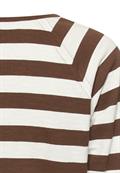 Langarmshirt aus reiner Baumwolle brown- milk white