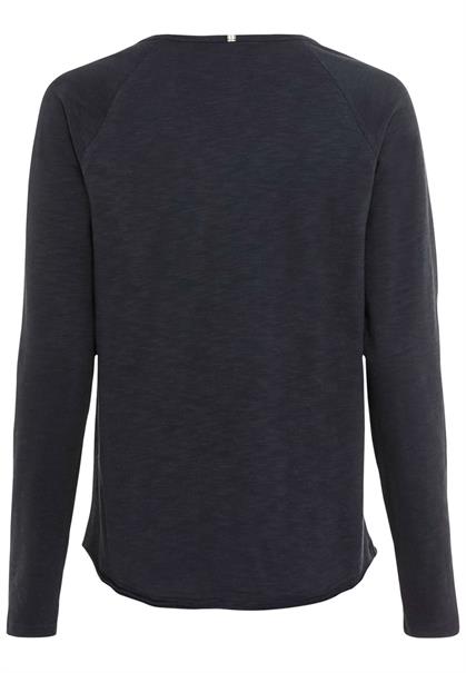 Langarmshirt aus reiner Baumwolle dark navy