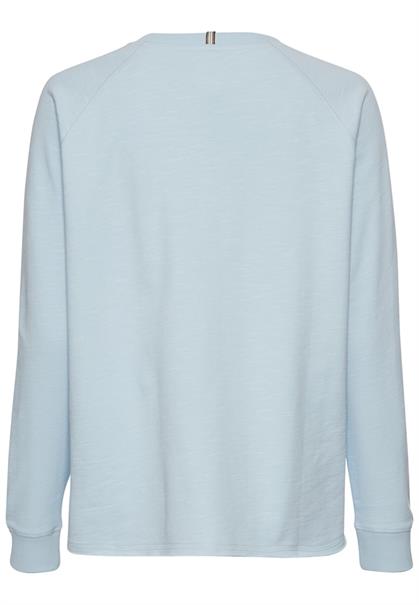 Langarmshirt aus reiner Baumwolle french blue