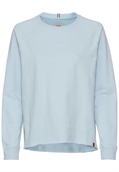 Langarmshirt aus reiner Baumwolle french blue