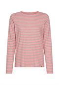 Langarmshirt aus reiner Baumwolle grey melange stripes