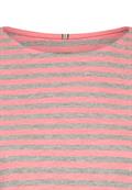 Langarmshirt aus reiner Baumwolle grey melange stripes