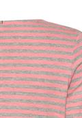 Langarmshirt aus reiner Baumwolle grey melange stripes