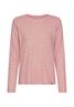 Langarmshirt aus reiner Baumwolle grey melange stripes
