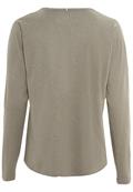 Langarmshirt aus reiner Baumwolle light khaki