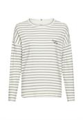 Langarmshirt aus reiner Baumwolle milk white- shadow k
