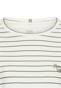 Langarmshirt aus reiner Baumwolle milk white- shadow k