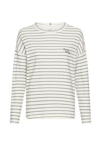 Langarmshirt aus reiner Baumwolle milk white- shadow k