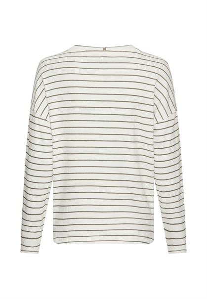 Langarmshirt aus reiner Baumwolle milk white- shadow k