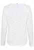 Langarmshirt aus reiner Baumwolle offwhite