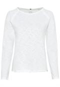 Langarmshirt aus reiner Baumwolle offwhite