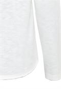 Langarmshirt aus reiner Baumwolle offwhite