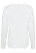 Langarmshirt aus reiner Baumwolle offwhite