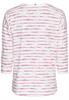 Langarmshirt aus reiner Baumwolle violet stripes