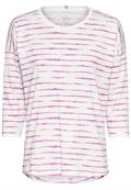 Langarmshirt aus reiner Baumwolle violet stripes