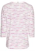 Langarmshirt aus reiner Baumwolle violet stripes