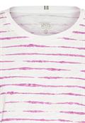 Langarmshirt aus reiner Baumwolle violet stripes