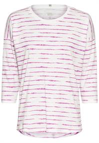 Langarmshirt aus reiner Baumwolle violet stripes