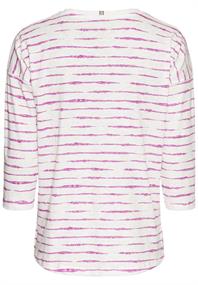 Langarmshirt aus reiner Baumwolle violet stripes