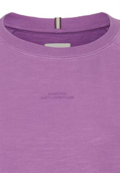 Langarmshirt aus reiner Baumwolle violet