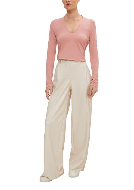 Langarmshirt aus Viskosestretch pink