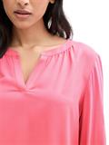 Langarmshirt im Material-Mix bright rose