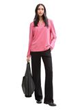 Langarmshirt im Material-Mix bright rose