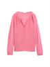Langarmshirt im Material-Mix bright rose