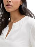 Langarmshirt im Material-Mix whisper white