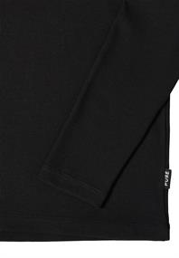Langarmshirt in Rippstruktur black