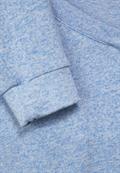 Langarmshirt in Unifarbe tender blue melange