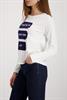 Langarmshirt mit Aufdruck off-white