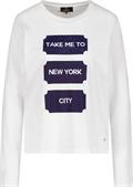 Langarmshirt mit Aufdruck off-white