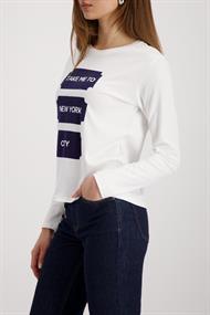 Langarmshirt mit Aufdruck off-white