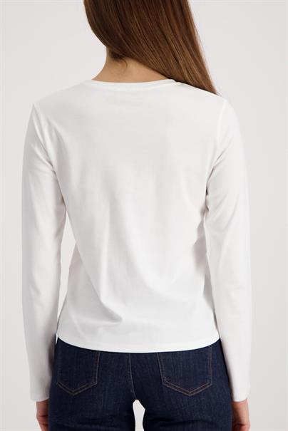 Langarmshirt mit Aufdruck off-white