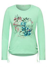 Langarmshirt mit Fotoprint fun green