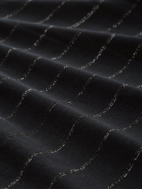 Langarmshirt mit Glitzer-Streifenmuster black stripe with lurex