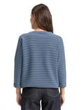 Langarmshirt mit Knopf-Details blue navy regular stripe