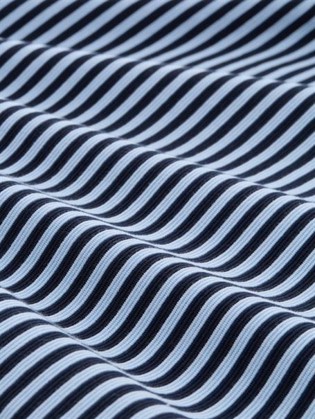 Langarmshirt mit Knopf-Details blue navy regular stripe