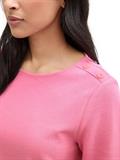 Langarmshirt mit Knopf-Details bright rose
