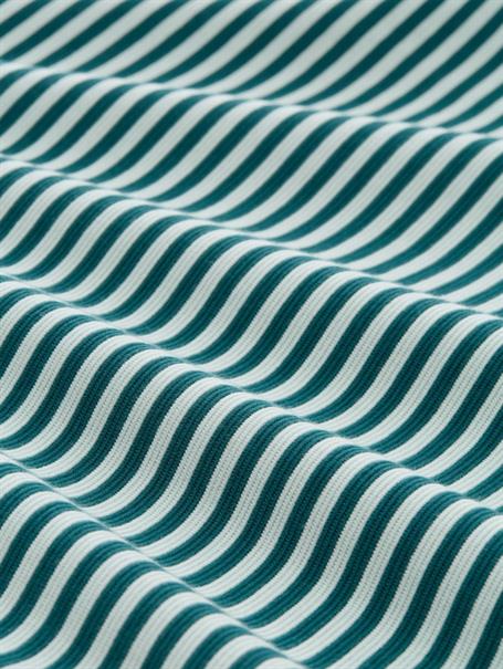 Langarmshirt mit Knopf-Details mint green regular stripe