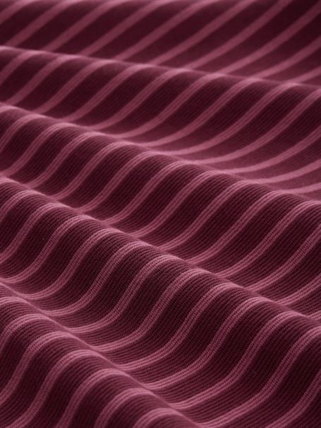 Langarmshirt mit Knopf-Details oxblood red stripe