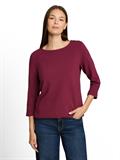 Langarmshirt mit Knopf-Details preppy plum