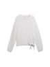 Langarmshirt mit Knotendetail cement grey mélange