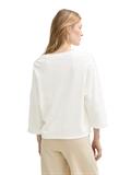 Langarmshirt mit Knöpfen whisper white