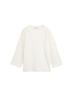 Langarmshirt mit Knöpfen whisper white