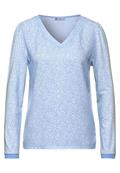 Langarmshirt mit Muster angel blue