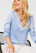 Langarmshirt mit Muster angel blue
