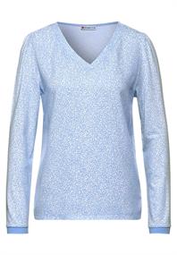 Langarmshirt mit Muster angel blue